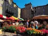 Le marché de Villefranche-de-Rouergue