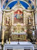High altar and altarpiece of the church (© J.E)