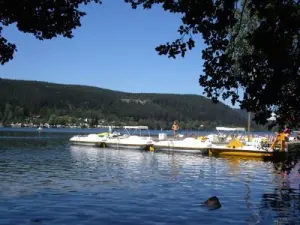 Pédalos on the lake of Longemer