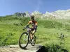 该白羊座山地自行车 - 活动在La Clusaz