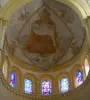 Паре-ле-Monial - Интерьер базилики Святого Сердца (романское здание): фреска