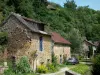 Сен-Ceneri-ле-Gérei - Каменные дома деревни