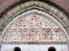 コロンジュ・ラ・ルージュ - 聖ペテロ教会の入り口の刻印