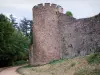 圣昂勒沙泰勒 - Crenellated塔和中世纪村庄的城墙