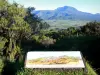 火山路 - 沿着道路的方向桌俯瞰Cafres平原和Neiges峰
