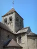 的Domfront - 罗马式教堂Notre-Dame-sur-l'Eau的钟楼
