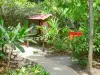 黑角 - 可可屋热带花园及其教学面板