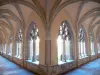 Abadía de Ambronay - Antigua abadía benedictina (Centro Cultural de la reunión): galerías góticas del claustro