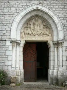 Abadía de Montbenoît - Portal de la iglesia de la abadía