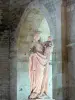 Abbaye de Fontenay - Intérieur de l'église abbatiale : Vierge à l'Enfant