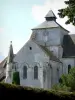 Abbaye de Fontgombault - Abbaye bénédictine Notre-Dame : clocher de l'église abbatiale romane