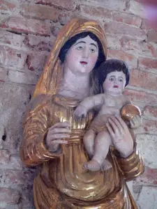 Abbaye de Moissac - Abbaye Saint-Pierre de Moissac : Vierge à l'Enfant