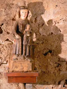 Abbaye Saint-Michel de Cuxa - Crypte - Statue de la Vierge