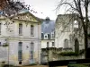 Abbaye de Saint-Wandrille - Bâtiments et ruines de l'église abbatiale, dans le Parc Naturel Régional des Boucles de la Seine Normande