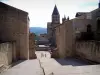 Abbazia di Cluny - Abbazia benedettina: quadrato, resti del Barabans torri e nartece (vestibolo) della chiesa abbaziale di San Pietro e St. Paul, e l'acqua santa torre sullo sfondo