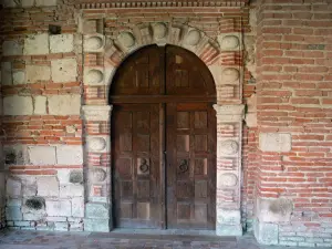 Abbazia di Moissac - Abbazia di Saint-Pierre de Moissac: porta di legno