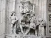 Abbeville - Fassade der Stiftskirche Saint-Vulfran im Spätgotik Stil: Statuen,
Skulpturen (Bildhauerei)