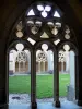Abdij van Ambronay - Oude benedictijnenabdij (Cultureel Centrum vergadering): gotische bogen van de kloostergang
