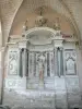 Abdij van L'Épau - Cisterciënzer abdij van goddelijkheid-God, Yvre-bisschop: Binnen in de abdijkerk: altaar van de kapel van St. Sebastian