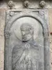 Abdij van Moissac - Abdij van Saint-Pierre de Moissac: beeld van de H. Simon in de romaanse kloostergang