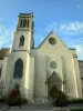 Agen - Bell tower and facade of the Saint-Caprais cathedral