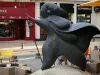 Agen - Statue du pèlerin de Saint-Jacques de Compostelle sur la place des Laitiers