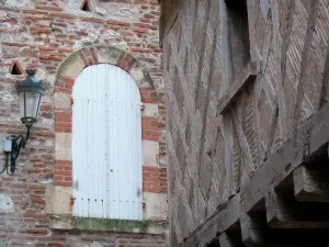 Agen - Facades of houses in the old town