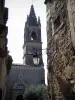 Aiguèze - Bell tower of the Saint-Roch church