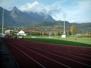 Albertville - Stadio Olimpico con vista sulle montagne