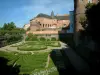 Albi - Flowerbeds in the Berbie palace gardens