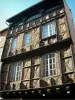 Albi - House of the 15th century (bricks and timber framings)