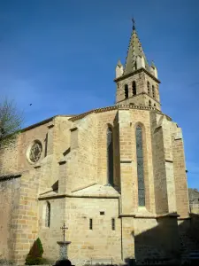 Alet-les-Bains - Bell tower and apse of the Saint-André church