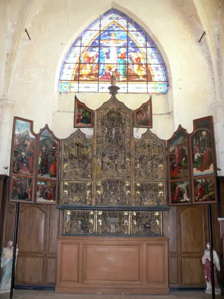 Altaarstuk van Fromentières - Vlaamse altaarstuk in de kerk van Sainte-Madeleine