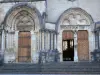 Ambronay abbey - Former Benedictine abbey (Cultural centre): portals of the abbey church