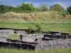 Archäologische Stätte Argentomagus - Galloromanische Überreste; auf der Gemeinde Saint-Marcel