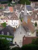 Argenton-sur-Creuse - Kapel van St. Benedictus en huizen in de oude stad