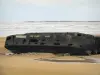 Arromanches-les-Bains - Beach, remains of the artificial port and the Channel (sea)