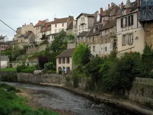 Aubusson - Case che si affacciano sul fiume (Creuse)