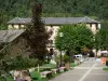 Aulus-les-Bains - Alley leading to the Grand Hotel residence