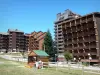 Ax 3 Domaines - Ax Trois Domaines: buildings in the ski resort of Ax-Bonascre
