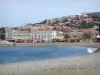Banyuls-sur-Mer - Vermilion coast: beach, Mediterranean sea and facades of the resort