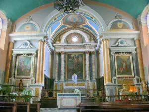 La Bastide-Clairence - All'interno della chiesa di Nostra Signora del coro dell'Assunta