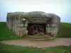 Batterie von Longues-sur-Mer - Deutsche Batterie: Bunker mit einer Kanone