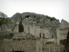 Baux-de-Provence - Case di pietra arroccato Post Tenebras Lux e (set di rovine)