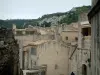 Baux-de-Provence - Case del villaggio e le Alpilles sullo sfondo