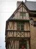 Bayeux - Half-timbered house and lamppost