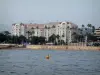 Bengalas - Mar, praia, palmeira da Croisette e hotel Majestic