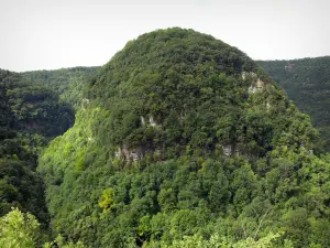 Bergengte van Nouailles - Groene landschap