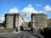Bergues - Dunkirk gateway (fortification), clouds in the blue sky