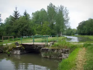 Berry canal - Small bridge spanning the canal and trees
